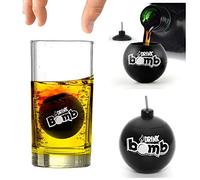 Bar Amigos Lot de 4 bombe shot et cartes de recettes pour boissons et cocktails - 25 ML - Ajoutez à vos verres