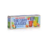 Bar Bespoke Lot de 4 verres à shot colorés Tiki