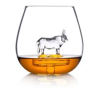 Bar Bespoke Vache Highland dans un verre - Art dans un verre