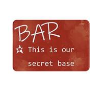 Bar Ceci Est Notre Base Secrète Welcome Paillassons Absorbant Paillasson Intérieur Antidérapant Paillasson D'Entree pour Cuisine Couloir Porte 40X60Cm