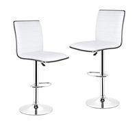 Bar Chaise Family Tabouret Bar Tabouret Bar Tabouret Beau-Sélaiteur Tabouret Rotation Hauteur Rotation Meubles Réglables Modern European Style Home Study Office 2PCS (Couleur: Black) (Blanc) Made in