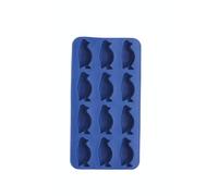 BAR CRAFT Bac à Glaçons en Silicone avec Moules à Pingouins Fantaisie, Bleu, 26 X 12 cm