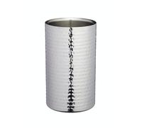 Bar Craft Refroidisseur de Bouteilles de Vin à Double Paroi en Acier Inoxydable, 12 X 20 cm (4.5'' X 8'') - Finition Martelée