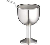 BAR CRAFT Wine Decanter Funnel with Built-in Aerator and Removable Filter Mesh, Stainless Steel, 3 Piece Set