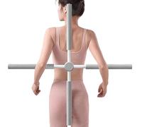 Bar d'alignement de la colonne vertébrale - Stick Stretch Yoga de 31,5 pouces pour la bosse du cou et le support du dos, une construction solide mais légère avec des poignées de maintien faciles, une
