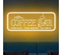 Bar de café LED 3D gravé Signe de néon USB Lumière réglable Salon Bars Barbiers Pub Fête de mariage Salon Réunions Salle de jeu Homme Grotte Art de Noël Décor mural