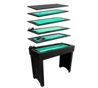 Bar de Casino Multifonction 6-en-1, Roulette, Blackjack, Craps, Poker, Sic-bo et pateau de Bar