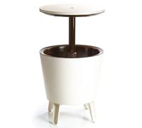 KETER COOL BAR Table de cocktail, créme/marron 17186745