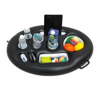 Bar de Piscine Gonflable, glacière Flottante 75 x 50 x 12 cm, Plateau Flottant Portable Polyvalent avec poignée pour fêtes à la Piscine, à la Plage et dans Un