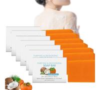 Bar de savon de lavage de corps de noix de coco avec le persimmon, odeurs déodorantes purifiantes pour les femmes et les hommes, savon de bar de persimmon de corps déodorant pour l'odeur (7)