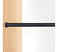 Bar de support de support en métal pour garde-robe de placard, canne suspendue avec capuchons d'extrémité de bride, pôle d'organisateur des armoires ovales LWX