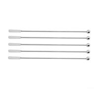 Bar Essential Lot de 5 agitateurs à mélanger en acier inoxydable pour mélanger superposer et décorer des boissons dans des environnements professionnels et décontractés