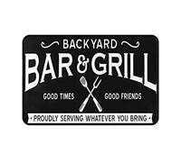 Bar Et Grill en Terrasse avec Barbecue De Bienvenue Paillasson D'Entree Anti-Salissures Tapis De Douche Doux Tapis De Bain pour Porte Cuisine Chambre 40X60Cm