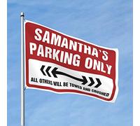 Bar For Man Cave Samantha'S Parking Only Flag Man Cave Accessories Outdoor Flags Decorative (Taille : 30 x 45 cm)