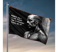 Bar For Man Cave Strength And Determination: A Powerful Warrior'S Motivational Quo Flag Camper Decor Drapeaux pour Dortoir College (152 x 244 cm)