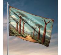 Bar For Man Cave Vista : A Journey Through The Baobab Forest Flag Funny Decor For Bar Flags Decorative House Flags (120 x 180 cm)