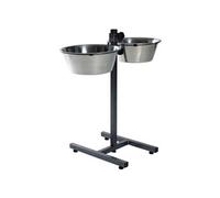 Bar gamelle 2 × 4.5 L ø 28 cm H 60 CM max pour chiens
