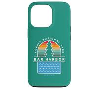 Bar Harbor Maine Acadia National Park Pin Tree Retro années 70 Coque pour iPhone 13 Pro