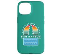 Bar Harbor Maine Acadia National Park Pin Tree Retro années 70 Coque pour iPhone 15