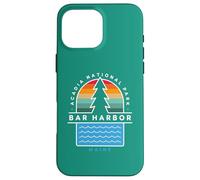 Bar Harbor Maine Acadia National Park Pin Tree Retro années 70 Coque pour iPhone 16 Pro Max