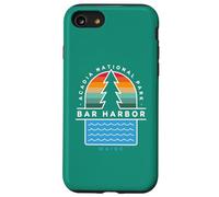 Bar Harbor Maine Acadia National Park Pin Tree Retro années 70 Coque pour iPhone SE (2020) / 7/8
