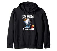 Bar Harbor Maine Souvenir drôle de mouette frites Sweat à Capuche