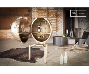 Bar industriel globe Jules Vernes