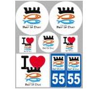 Bar-Le-Duc (8 Autocollants Variés) - Sticker/Autocollant
