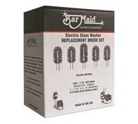 Bar Maid BRS-1722 Lot de brosses de rechange pour verre électrique