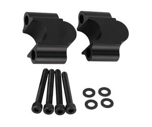 Bar main 7/8 '' 22mm Universel Aluminium Alloy Handbar Riser moto Handbar Insurrection Clamp Compatible avec KAWASAKI YAMAHA SUZUKI DUCATI Victory (Couleur : Black)