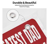 Bar Man Cave Decor World's Greatest Dad Parking Only Drapeau Décorations d'automne Décoration extérieure pour chambre à coucher (Taille : 152 x 244 cm)