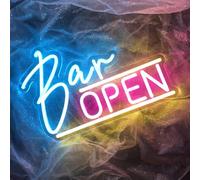 Bar open néon sign dimmable LED Open sign for Wall Decoration USB Powered Lighting sign for Business Lighting boîte de nuit maison de bière Bar homme cave Party Club decor (9,84 X 14,96)