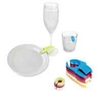 Bar Originale Partie pièces Assiette Lot de Pinces et marqueurs de Verre