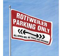Bar pour homme grotte rottweiler parking seulement drapeau homme grotte accessoires drapeaux extérieurs décoratifs (taille : 120 x 180 cm)