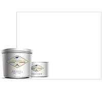 BARBOUILLE - Bar-Résine Blanc Titanium - Résine Epoxy Bi-Composants - Effet Brillant - Peinture Mur, Plafond, Boiserie, Carrelage & Métal - Lessivable - COV A+ - Fabriquée En France - 750 ml