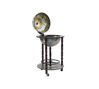 Bois d'Eucalyptus Bar sous Forme de Globe Range Bouteilles Intérieur vidaXL