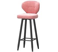 Bar Stool Industrial Farmhouse Barstool with PP Seat, Cafe Pub Kitchen Counter Dining Room Breakfast Bar Chair (White-2ps)