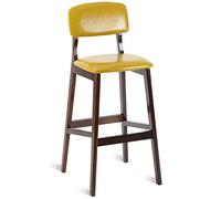 Bar Stool Industrial Farmhouse Barstool with PP Seat, Cafe Pub Kitchen Counter Dining Room Breakfast Bar Chair (White-2ps)