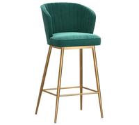 Bar Stool Industrial Farmhouse Barstool with PP Seat, Cafe Pub Kitchen Counter Dining Room Breakfast Bar Chair (White-2ps)