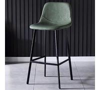 Bar Stools,Modern Leather Armless Tall Dining Chairs for Kitchen Island with Metal Legs