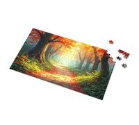 Bar Stuff For Man Cave Autumn Pathway In The Enchanted Forest Puzzle Funny Signs Metal Tin Decor (300 pièces)