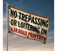 Bar Stuff For Man Cave Panneau vintage No Trespassing sur fond rustique Drapeau vintage Décoration d'intérieur amusante (152 x 244 cm)