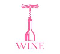 Bar Vin Stickers Muraux Tire-Bouchon Alcool Décapsuleur Vinyle Sticker Mural Salle À Manger Cuisine Décor À La Maison Art Amovible Petit - 26x42 cm