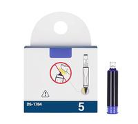 BAr128 Lot de 5 cartouches d'encre rechargeables non thermiques effaçables avec corps bleu et transparent 5 ml BAr128 (C, 5 cm)
