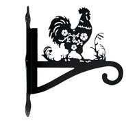 BAr234 Support mural pour mangeoire en forme de colibri en métal robuste pour clôture, carillon à vent, pots de porche (C, taille unique)