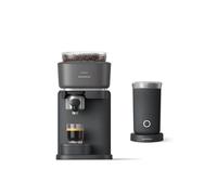 Expresso Baristina noire avec mousseur à lait