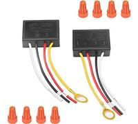 Barabesty Interrupteur tactile pour lampe LED à intensité variable, CFL, halogène ou à incandescence, 3 niveaux à intensité variable, noir