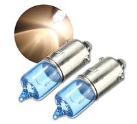 Barabesty Lot de 2 feux de stationnement latéraux H6W BAX9S 6W Blanc 12 V 5000 K