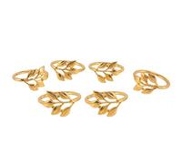 Barabesty Lot de 6 ronds de en forme de feuilles d'automne pour hôtel, décoration de table