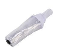 Barabesty Parapluie transparent automatique pour femme et homme - Parapluie compact pliable coupe-vent - Bordure transparente et blanche